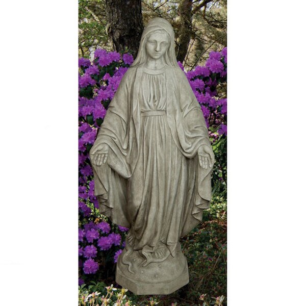 Madonna Large Cement Sculpture Virgin Mary Catholic Garden Statuary